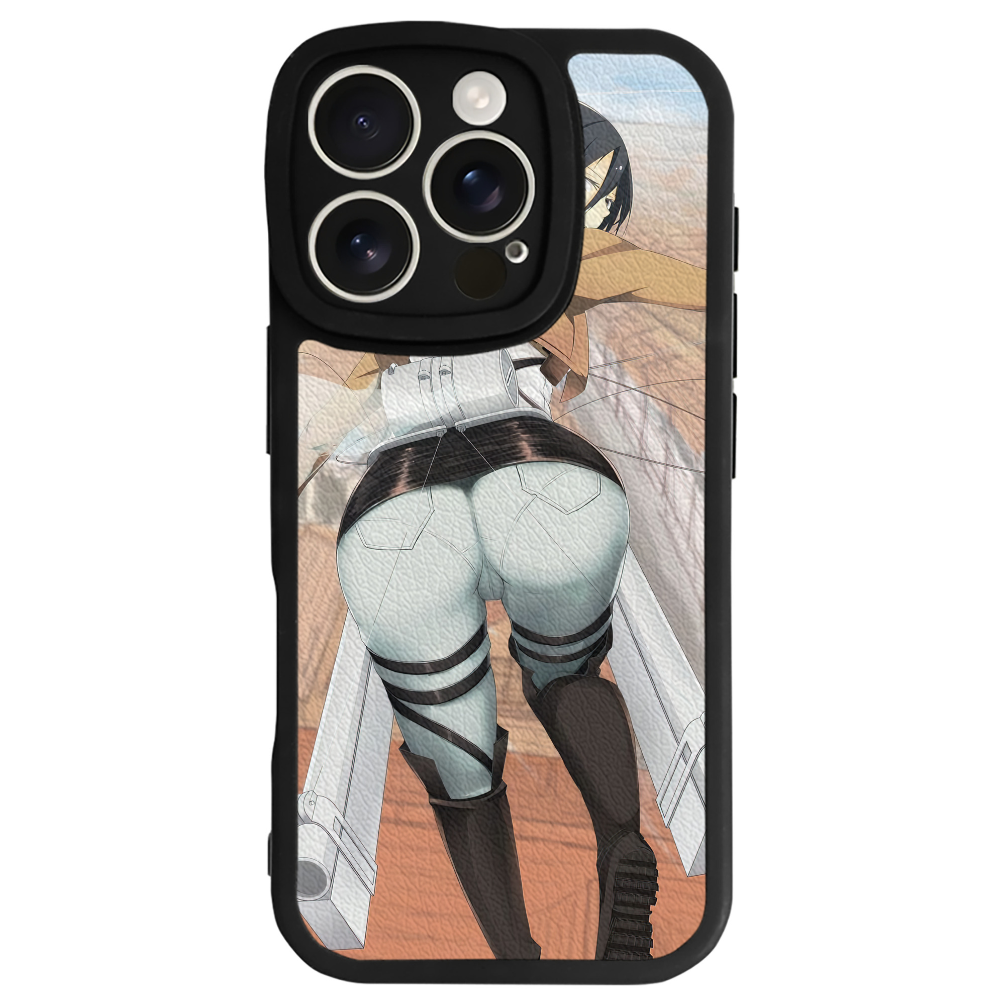 （画像用） 進撃の巨人 Attack on Titan 【iPhone 16シリーズ対応】シリコンスマホケース（レザー調） 材質：シリコン